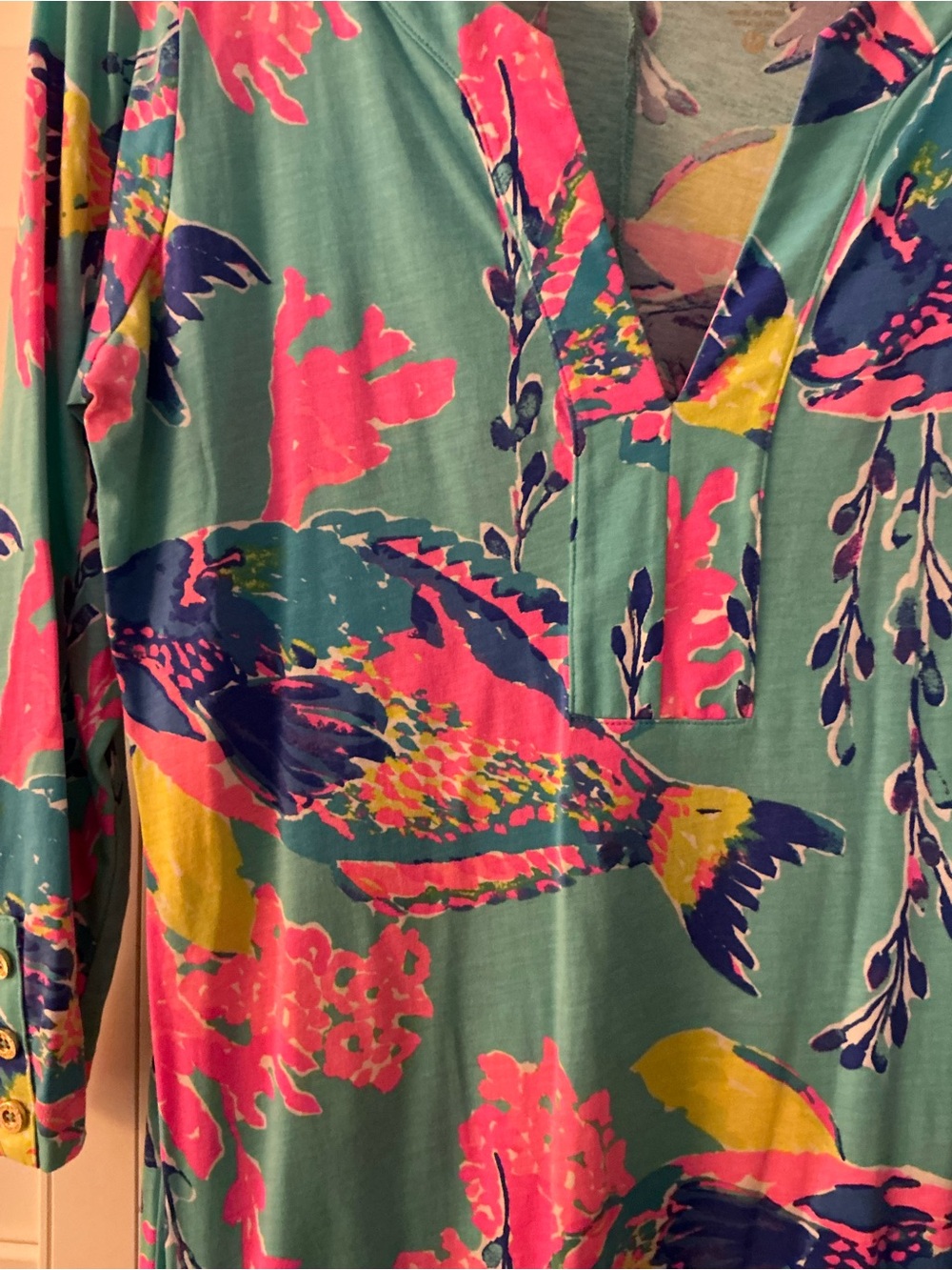 Lilly Pulitzer Turquoise Multi-Color Floral Dress - Picture 2 of 5